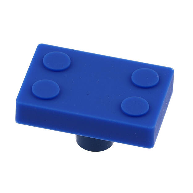 Gałka meblowa dziecięca GTV BLOCK niebieski klocek - Meblownia.pl